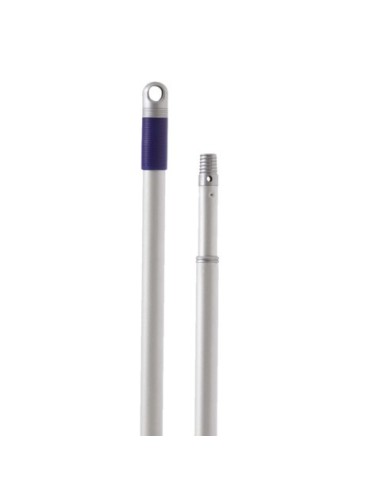 Manico telescopico in metallo verniciato Eudorex Pro con foro + filetto 150 cm - A358