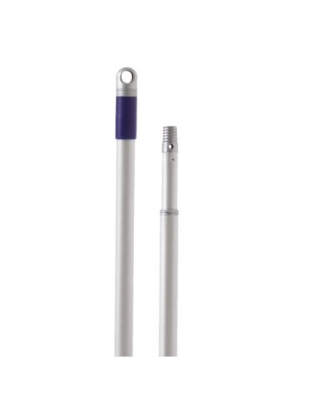 Manico telescopico in metallo verniciato Eudorex Pro con foro + filetto 150 cm - A358