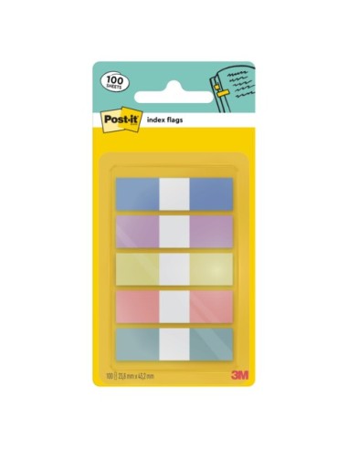 Segnapagina Post-it® Index Pastel Flags 12x43 mm - blu