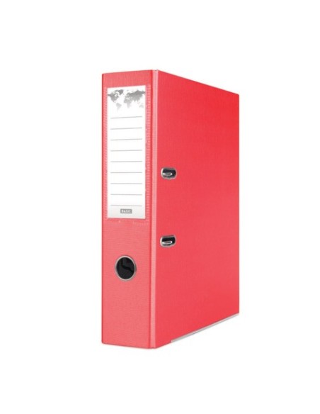 Registratore a leva senza custodia Binder BASIC-S in PP A4 - dorso 8 cm - rosso - 21024221-04