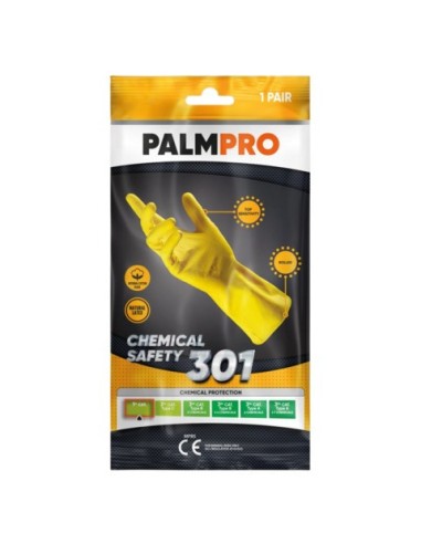 Guanti da lavoro in lattice Icoguanti Palmpro 301 per pulizia/igiene - taglia M - DPI Cat. I - MPBS/M