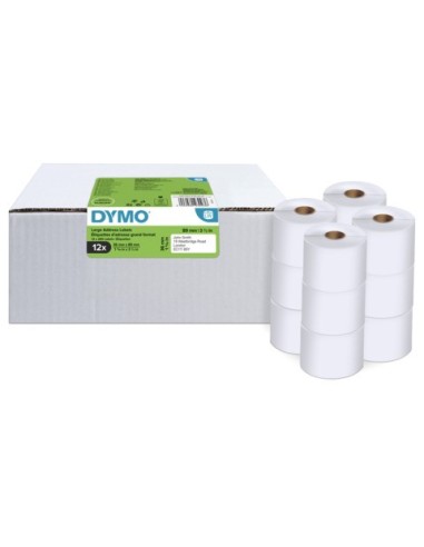 Rotoli 260 etichette DYMO® Label Writer per Indirizzi Estesi 36x89 mm - bianco - VALUE PACK 12 rotoli - 2093093