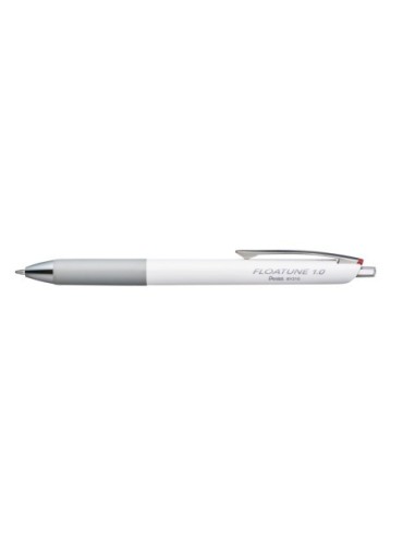 Penna roller a scatto Pentel Floatune punta media 1 mm rosso - BY210-BX