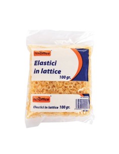 Elastici per lotteria Nikoffice in lattice in busta da 100 g - diametro 0