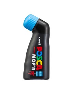Marcatore a tempera Uni Posca Mop'r punta 3-19 mm azzurro M PCM22 AZ