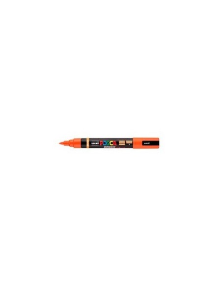 Marcatore a tempera Uni Posca con punta a pennello semi-flessibile 1-4 mm arancione - M PC5BR AC