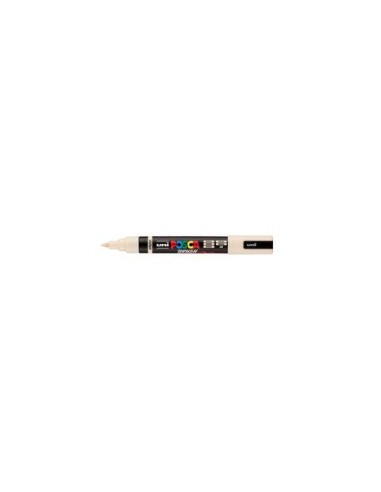 Marcatore a tempera Uni Posca con punta a pennello semi-flessibile 1-4 mm beige M PC5BR BG
