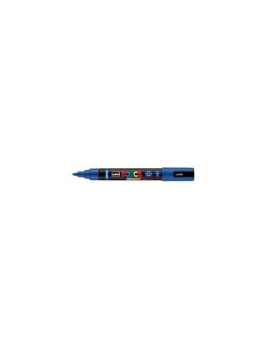 Marcatore a tempera Uni Posca con punta a pennello semi-flessibile 1-4 mm blu M PC5BR B