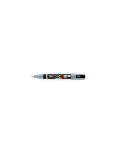 Marcatore a tempera Uni Posca con punta a pennello semi-flessibile 1-4 mm grigio M PC5BR GR