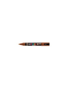 Marcatore a tempera Uni Posca con punta a pennello semi-flessibile 1-4 mm marrone - M PC5BR M