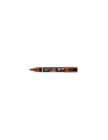 Marcatore a tempera Uni Posca con punta a pennello semi-flessibile 1-4 mm marrone - M PC5BR M