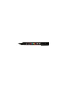 Marcatore a tempera Uni Posca con punta a pennello semi-flessibile 1-4 mm nero M PC5BR N