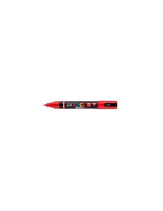Marcatore a tempera Uni Posca con punta a pennello semi-flessibile 1-4 mm rosso M PC5BR R