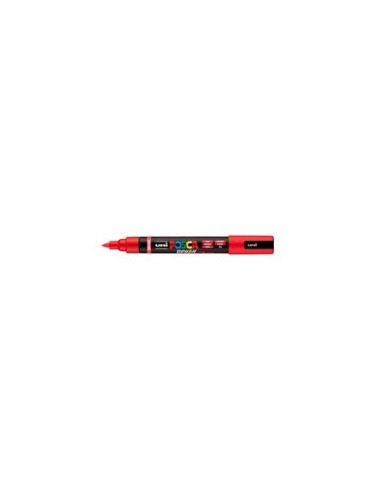 Marcatore a tempera Uni Posca con punta a pennello semi-flessibile 1-4 mm rosso M PC5BR R