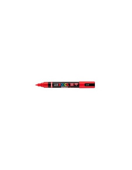 Marcatore a tempera Uni Posca con punta a pennello semi-flessibile 1-4 mm rosso M PC5BR R