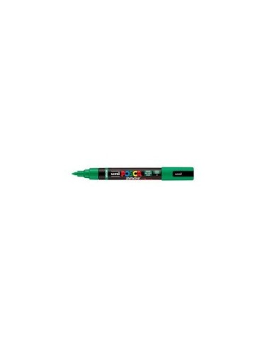 Marcatore a tempera Uni Posca con punta a pennello semi-flessibile 1-4 mm verde M PC5BR V