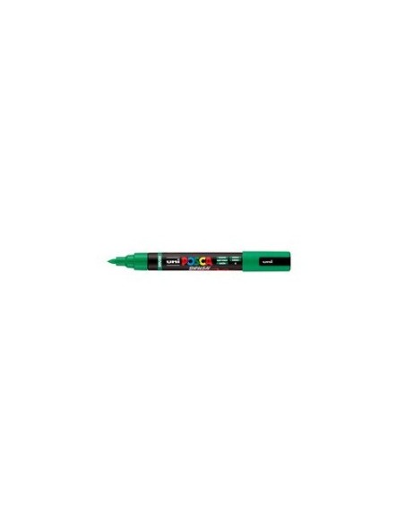 Marcatore a tempera Uni Posca con punta a pennello semi-flessibile 1-4 mm verde M PC5BR V