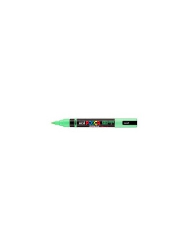 Marcatore a tempera Uni Posca con punta a pennello semi-flessibile 1-4 mm verde chiaro - M PC5BR VC