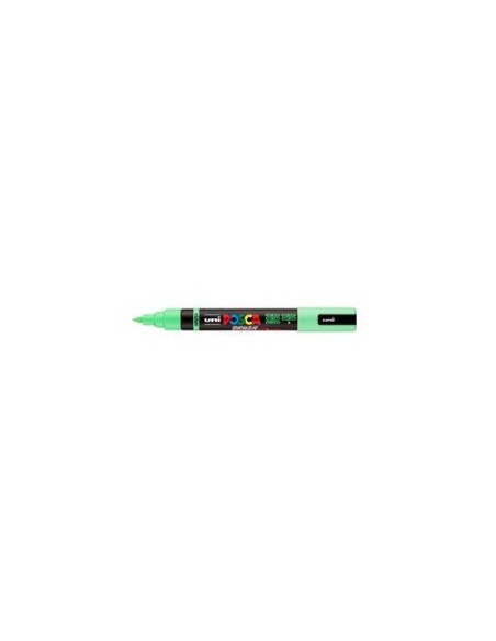 Marcatore a tempera Uni Posca con punta a pennello semi-flessibile 1-4 mm verde chiaro - M PC5BR VC