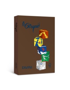 Carta colorata Favini Le Cirque A4 80 g/m² marrone tartufo 301 risma da 500 fogli - A71N534