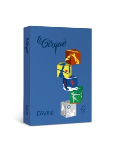 Carta colorata Favini Le Cirque A4 160 g/m² blu oceano 303 - risma da 250 fogli - A74K334