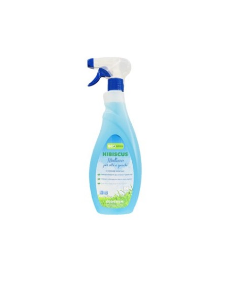 Multiuso per vetri e specchi di origine vegetale Ecochem Hibiscus Ecolabel 750 ml - EL06HIBM750B242
