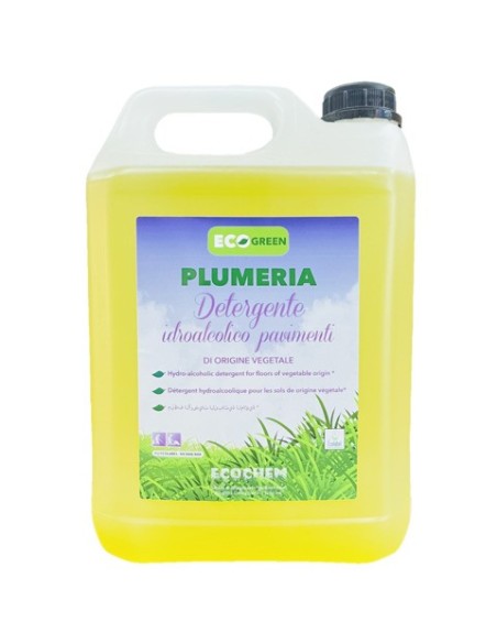 Detergente idroalcolico pavimenti di origine vegetale Ecochem Plumeria Ecolabel 5 L - EL01PLUL005B231