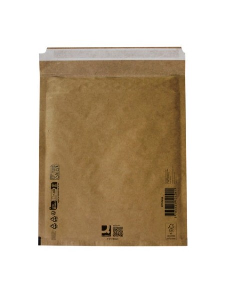 Buste imbottite per spedizioni Q-Connect avana 5/E - conf. 10 pz - 220x265 mm KF10424