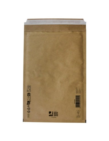 Buste imbottite per spedizioni Q-Connect avana 6/F - conf. 10 pz - 220x340 mm KF10425