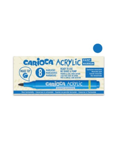 Marcatore acrilico Carioca punta Maxi blu 45296/02