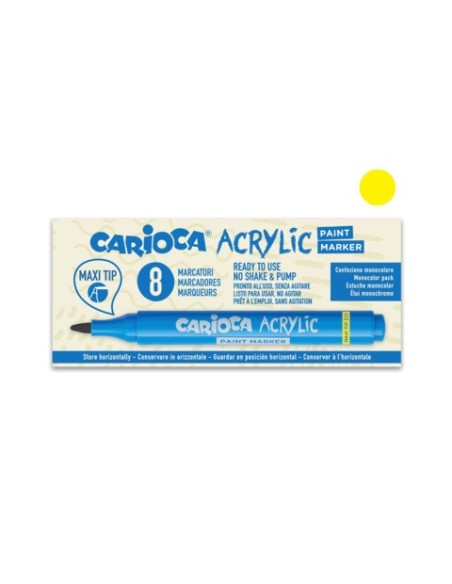Marcatore acrilico Carioca punta Maxi giallo 45296/05