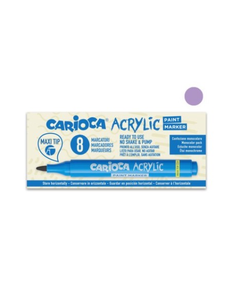 Marcatore acrilico Carioca punta Maxi lilla 45296/09