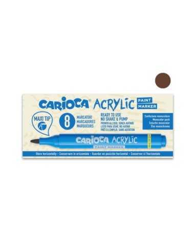 Marcatore acrilico Carioca punta Maxi marrone 45296/06