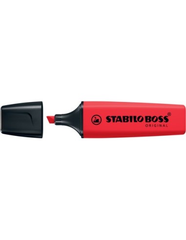 Evidenziatore Stabilo Boss Original 2-5 mm rosso rosso - 70/48