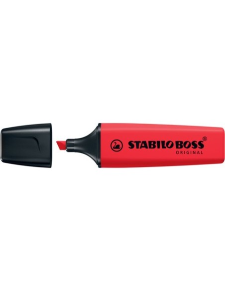 Evidenziatore Stabilo Boss Original 2-5 mm rosso rosso - 70/48