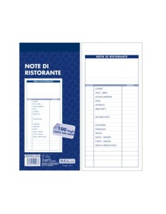 Blocco note ristorante O.C.L. 100 fogli a 3 colonne -10