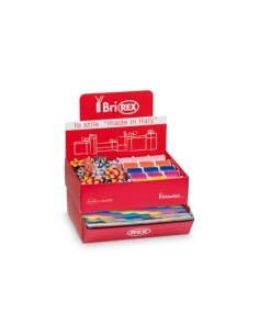 Espositore 100 fogli carta regalo raso + 50 stelle + 30 rocchetti Bri Rex fantasia glamour - RASOCOORD33G