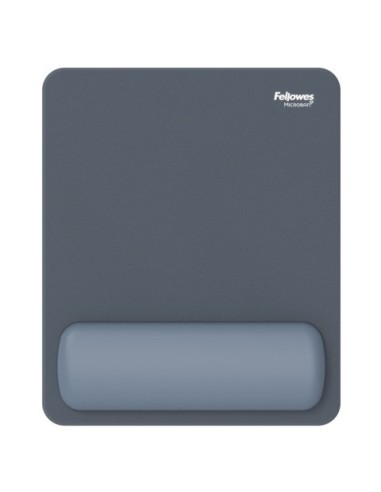 Tappetino mouse con poggiapolso Fellowes Breyta - antibatterico Microban 24×20 cm - blu marino - 100142557