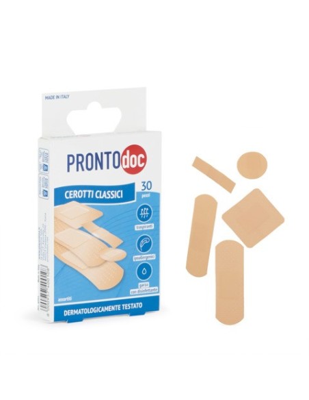 Cerotti classici ProntoDoc in astuccio da 30 pezzi assortiti 4001