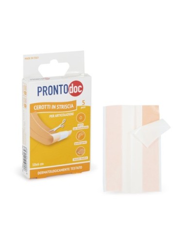 Cerotti in striscia per articolazioni ProntoDoc 10x6 cm in astuccio da 5 pezzi assortiti - 4013