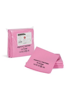 Panno in microfibra PU Perfetto Flash 34x36 cm - colore rosso - conf. 5 pezzi 26591