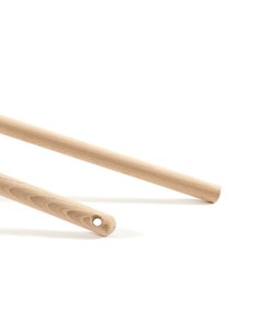 Manico industriale in legno grezzo senza foro Perfetto Woody DS 130 cm x Ø2