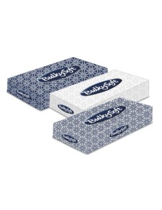 Veline cosmetiche Bulkysoft Classic bianche cellulosa 21x21 cm conf. 40x100 pz 2 veli - 68100