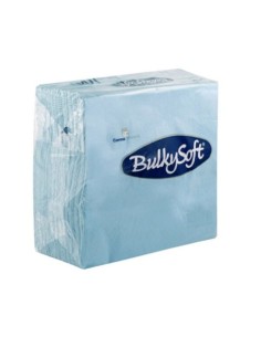 Tovaglioli Bulkysoft Rainbow pura cellulosa 33x33 cm 2 veli conf. 24x50 pz celeste - 32030