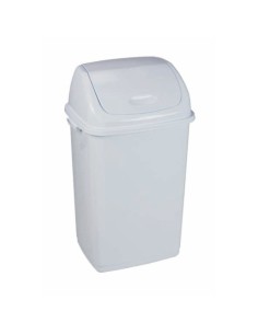 Pattumiera con coperchio basculante bianco Medial Rif basic 420x330x680mm/50L - 909050