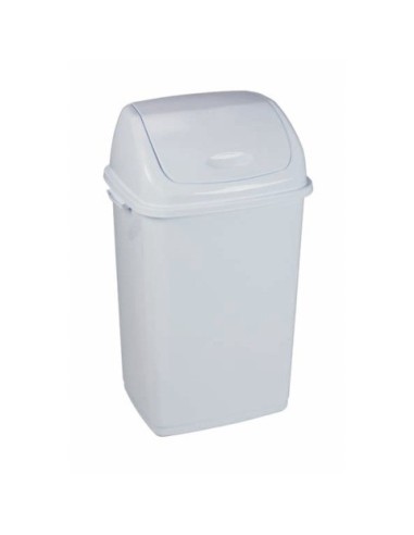Pattumiera con coperchio basculante bianco Medial Rif basic 420x330x680mm/50L - 909050