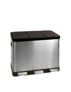 Pattumiera a pedale per la raccolta differenziata Medial Multiflux 2x30L 495x459x636mm - 112500