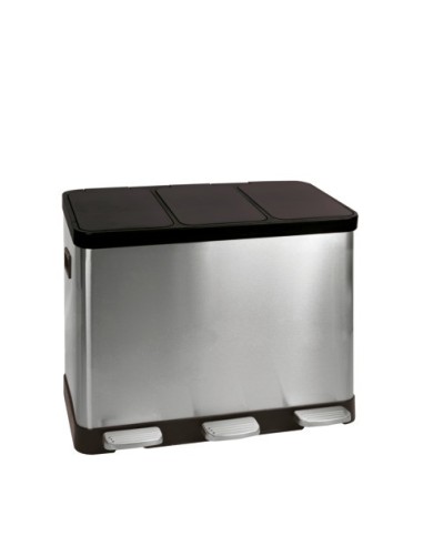 Pattumiera a pedale per la raccolta differenziata Medial Multiflux 2x30L 495x459x636mm - 112500