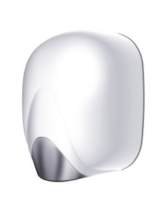 Asciugamani elettrici con resistenza a lama d'aria Medial Zefiro hot 221x157x285mm alluminio bianco - 704335