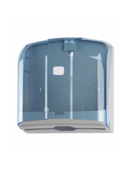 Distributore di carta asciugamani piegata a C o Z Medial Wave ² blu trasparente 270x110x280mm - 908120